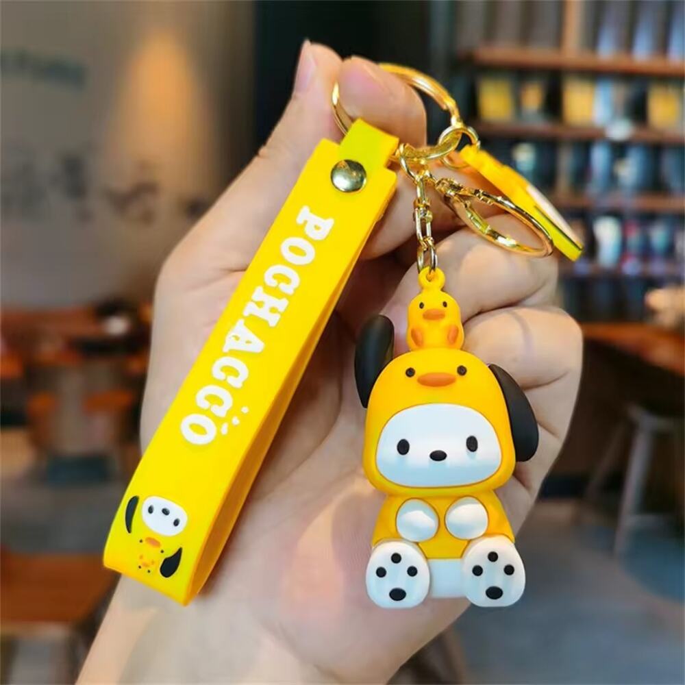 Pochacco in a Duck Suit Hello Kitty Keychain 5BB